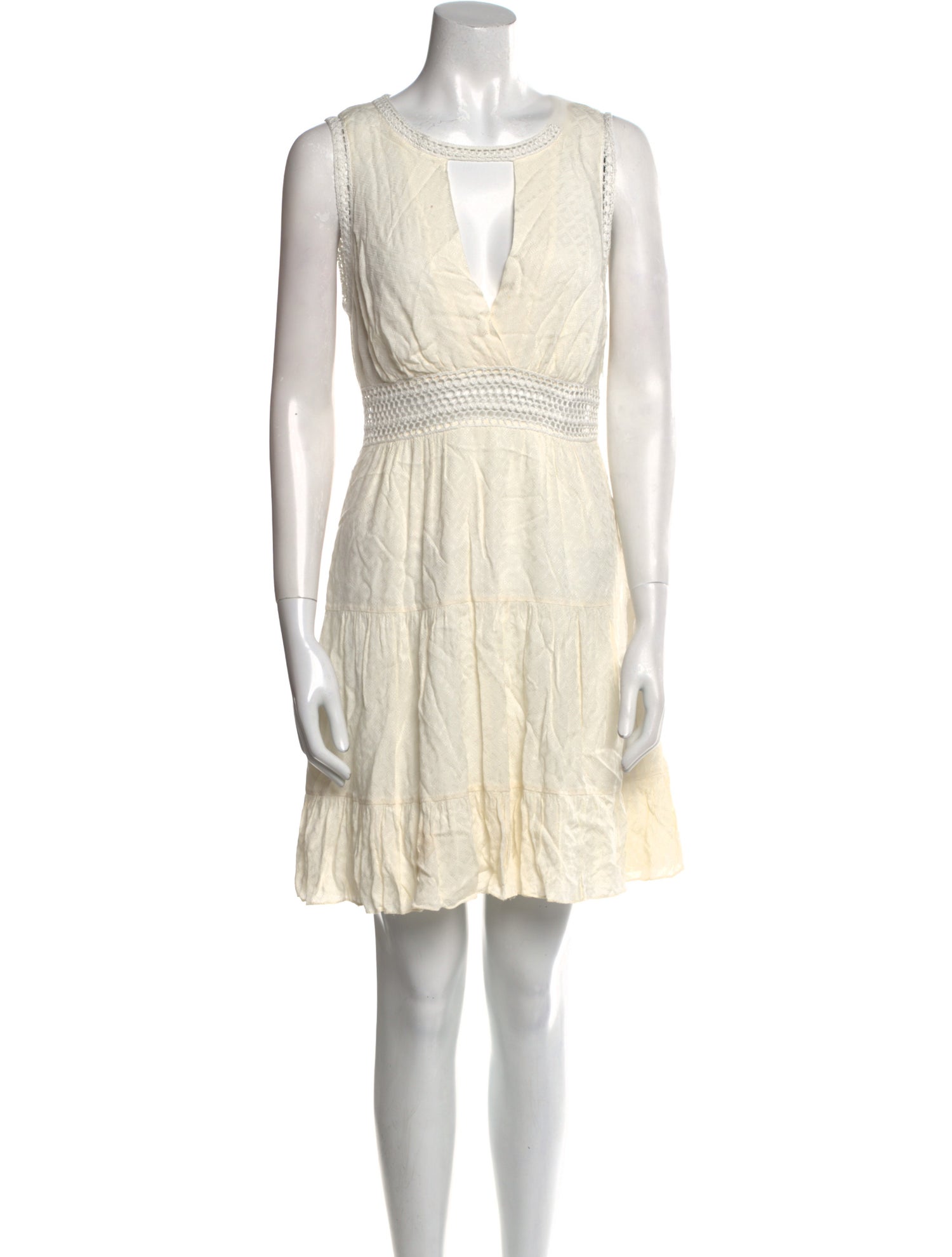 Sandro V-Neck Mini Dress