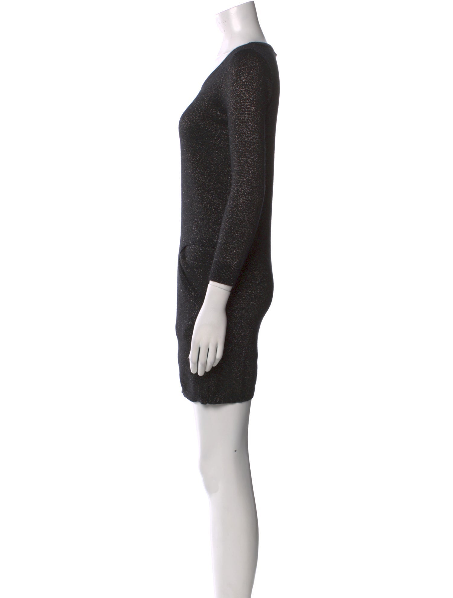 Sandro Scoop Neck Mini Dress