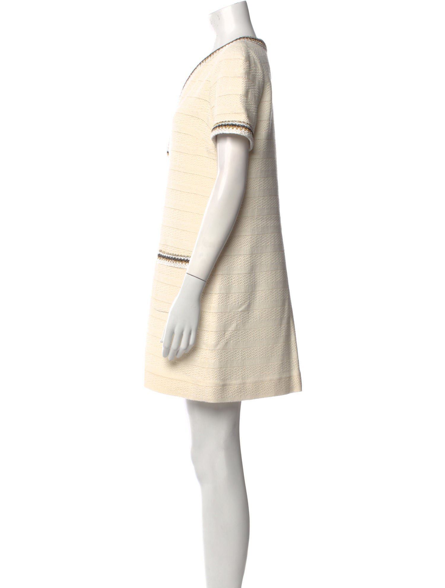 Sandro V-Neck Mini Dress