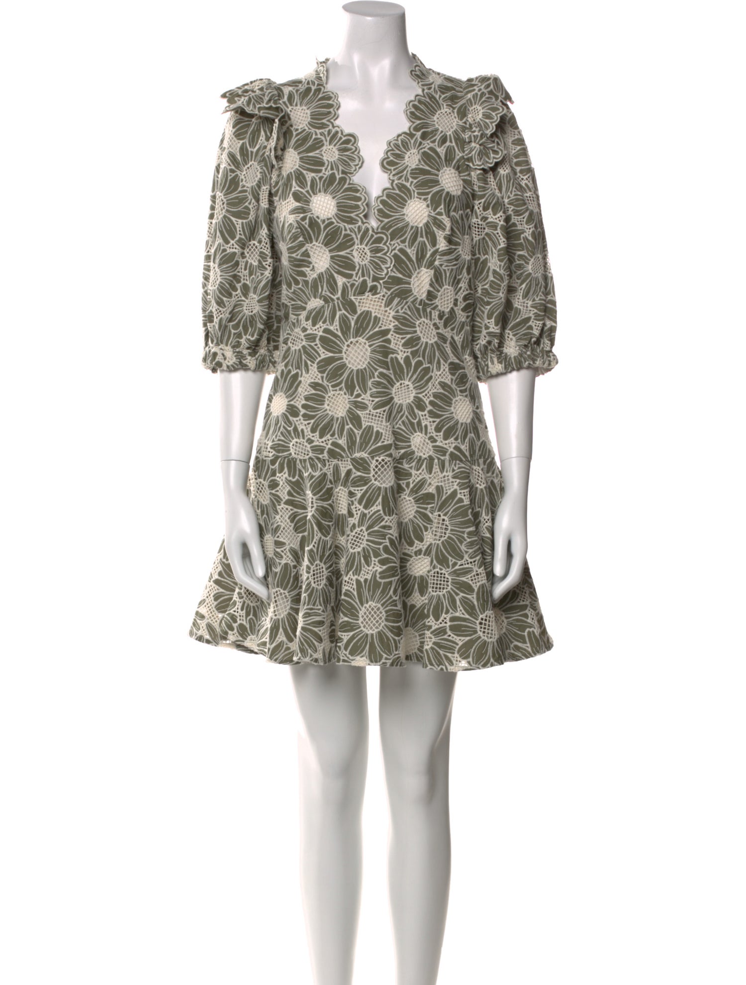 Sandro Floral Print Mini Dress