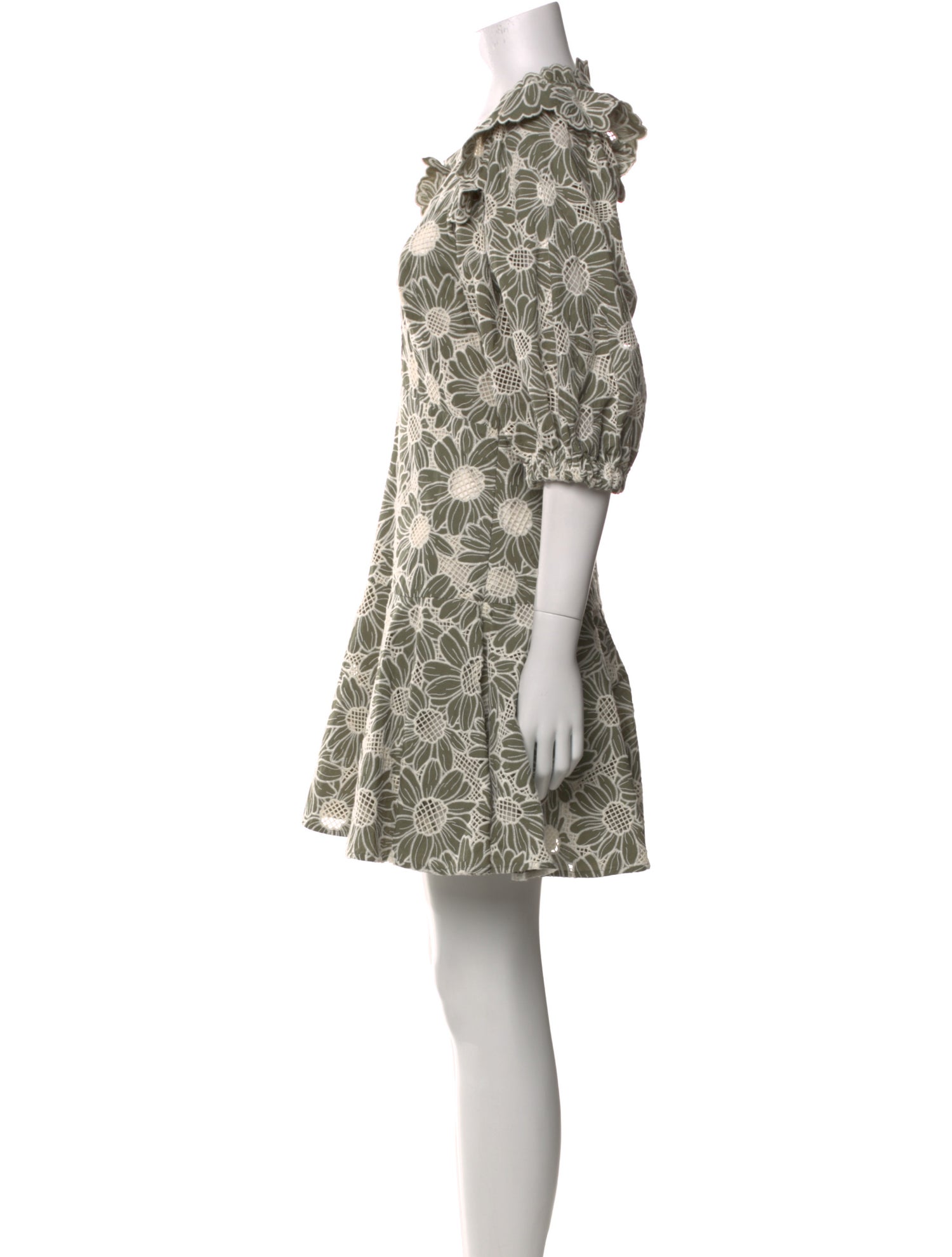 Sandro Floral Print Mini Dress