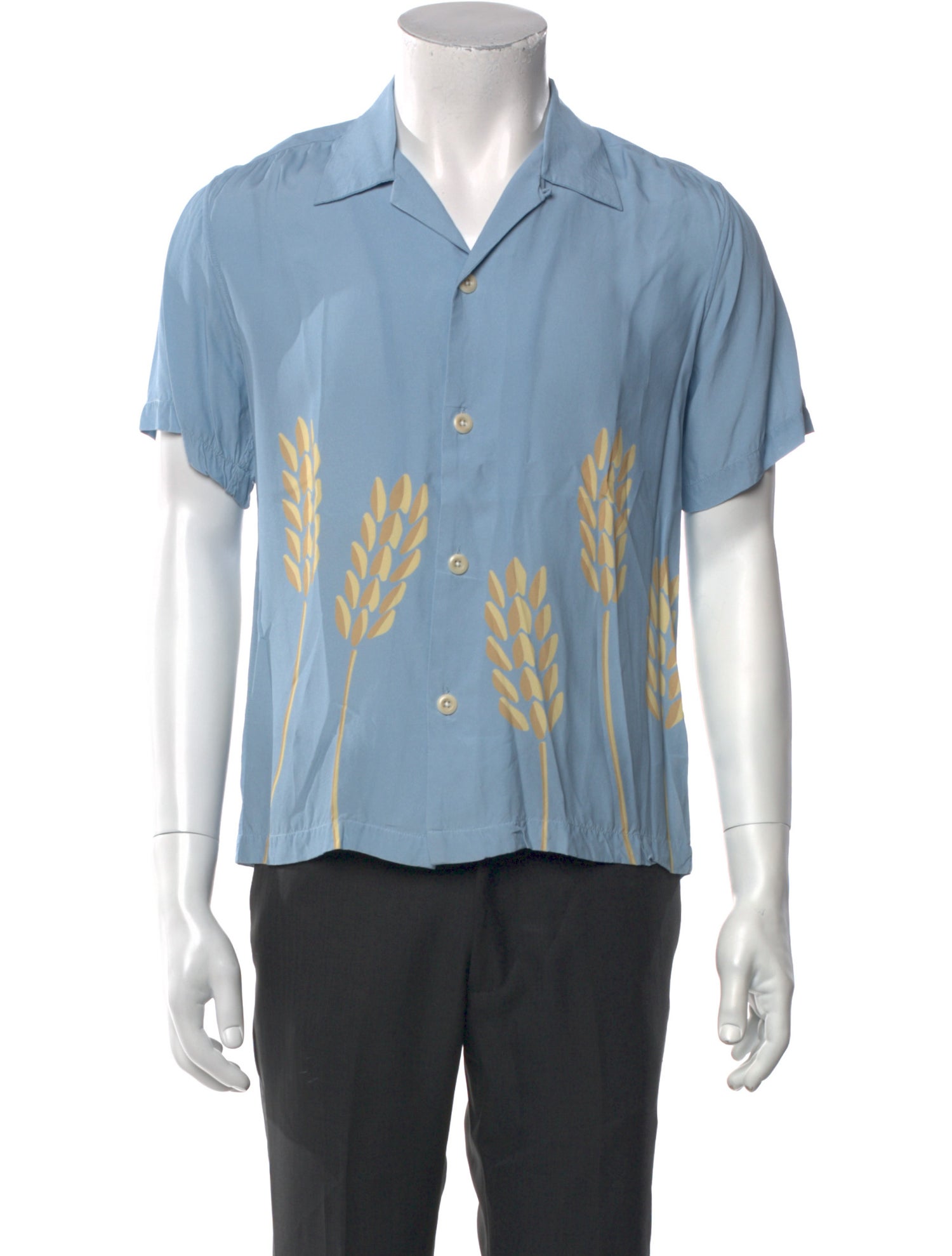 Sandro Graphic Print Short Sleeve Shirt