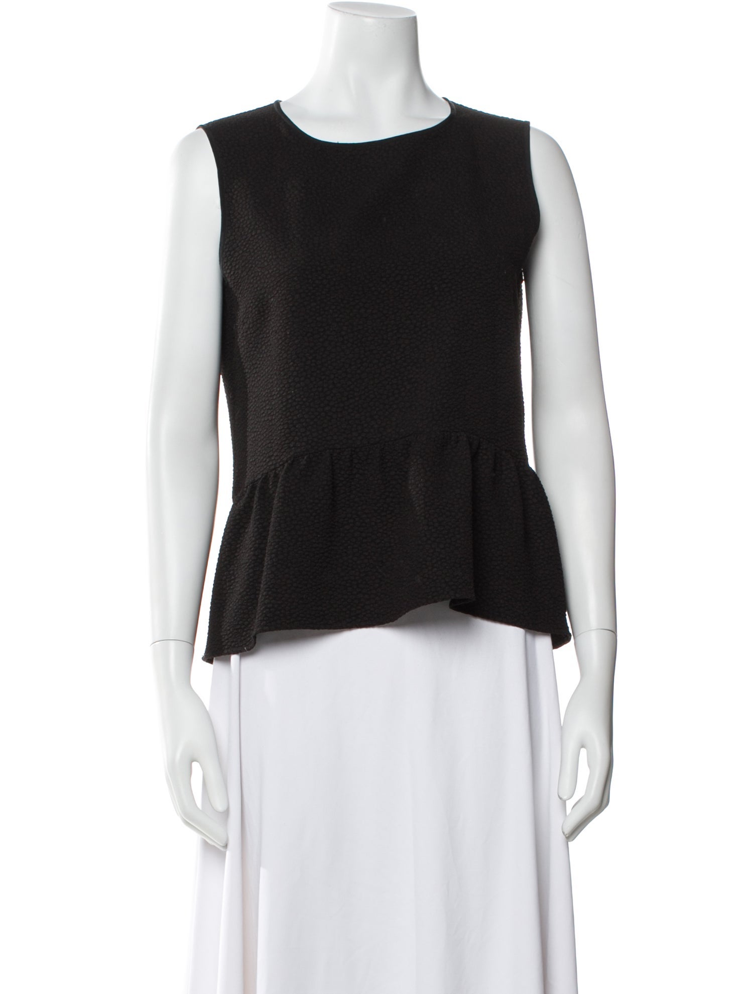 Sandro Crew Neck Sleeveless Top