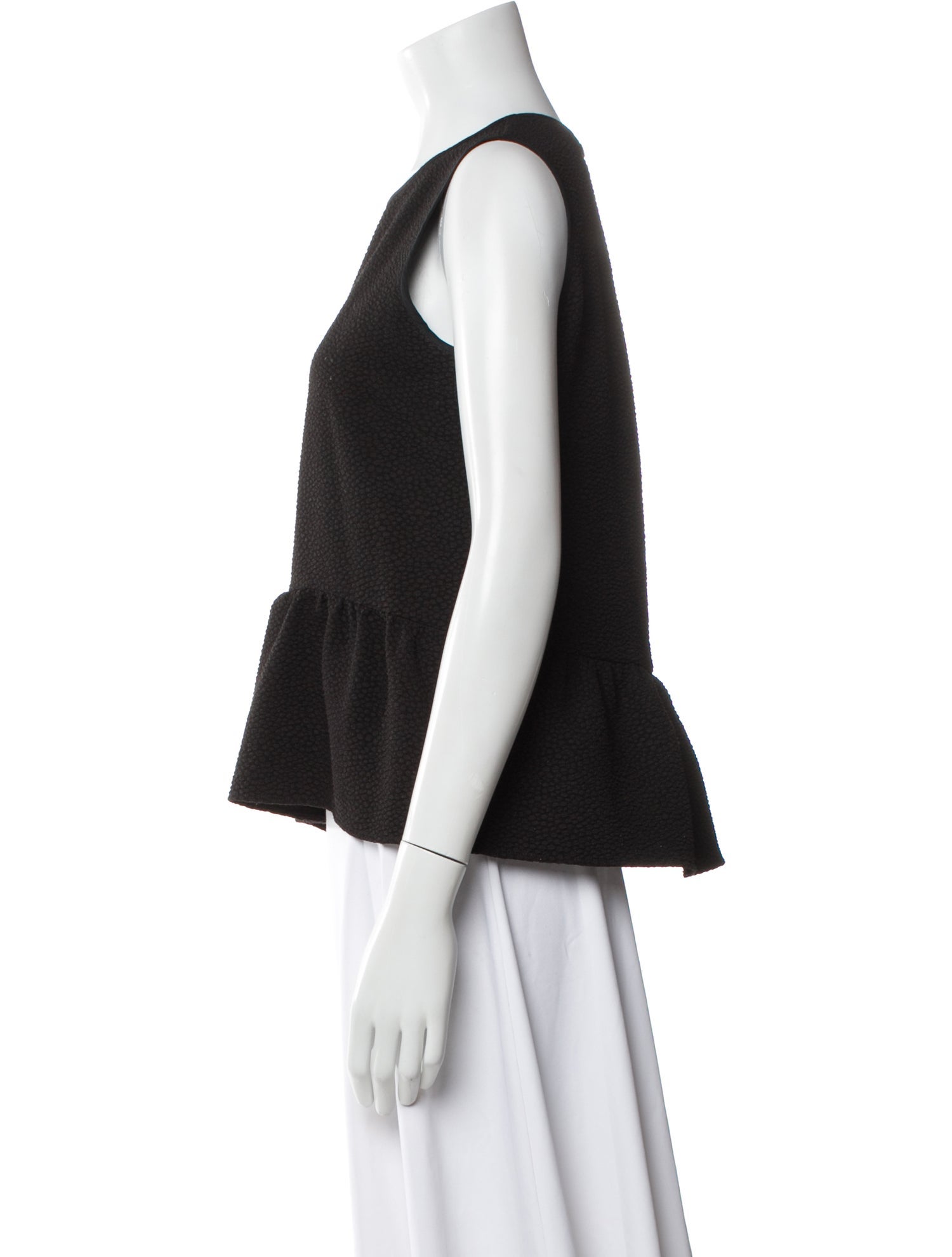 Sandro Crew Neck Sleeveless Top