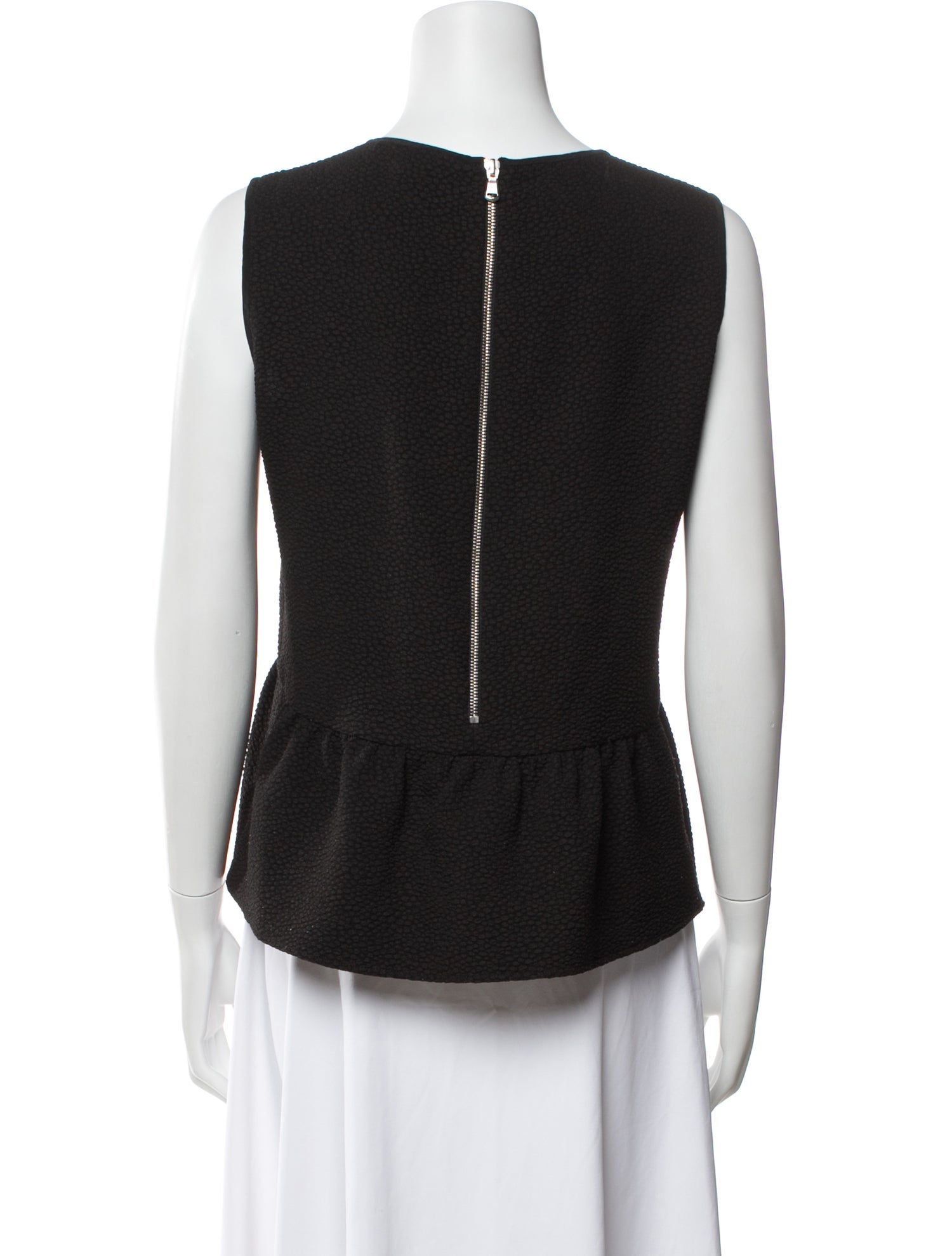 Sandro Crew Neck Sleeveless Top