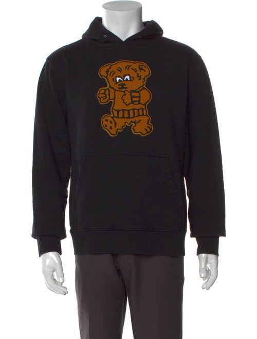 Sandro Graphic Print Mock Neck Hoodie