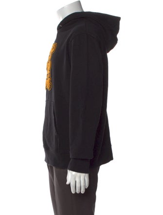 Sandro Graphic Print Mock Neck Hoodie