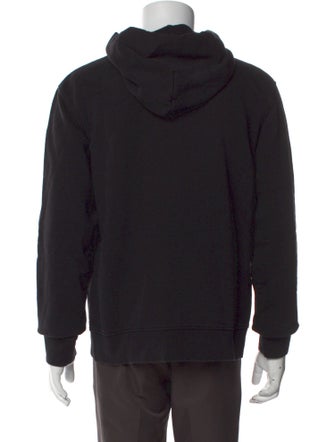 Sandro Graphic Print Mock Neck Hoodie