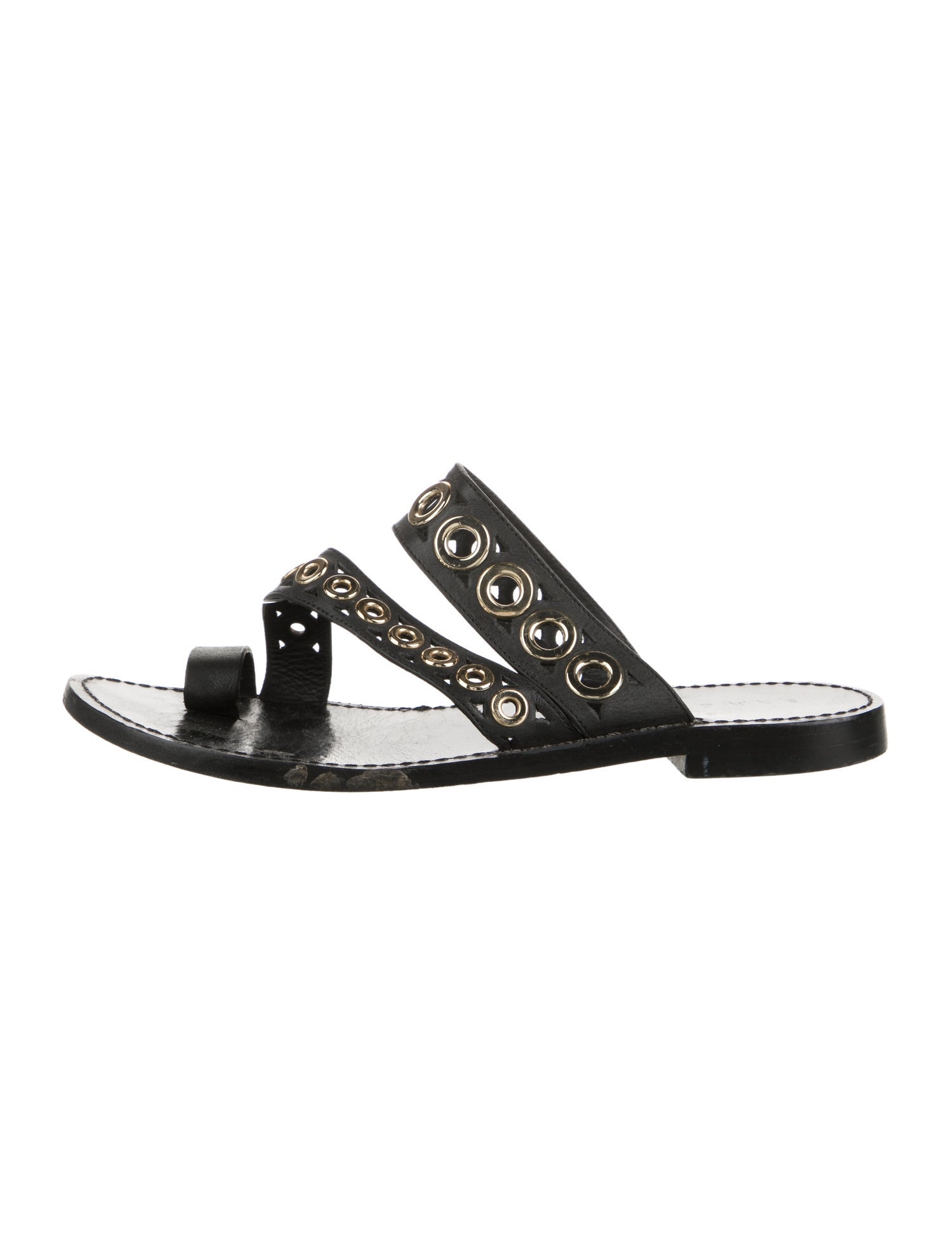 Sandro Leather Slides