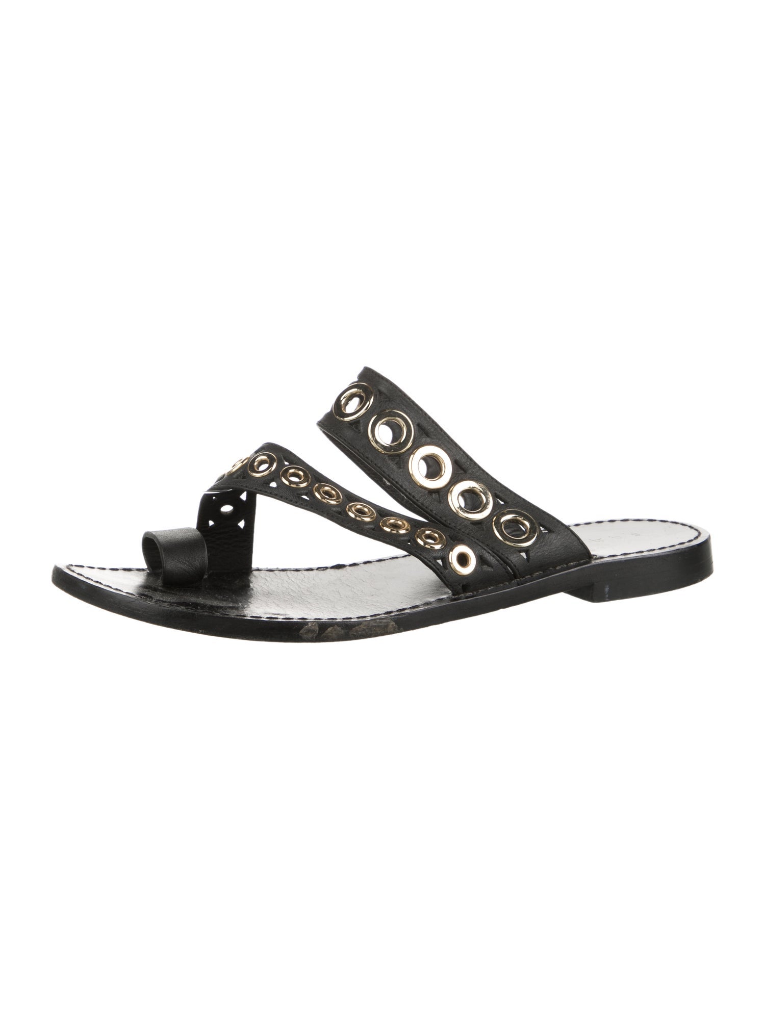 Sandro Leather Slides