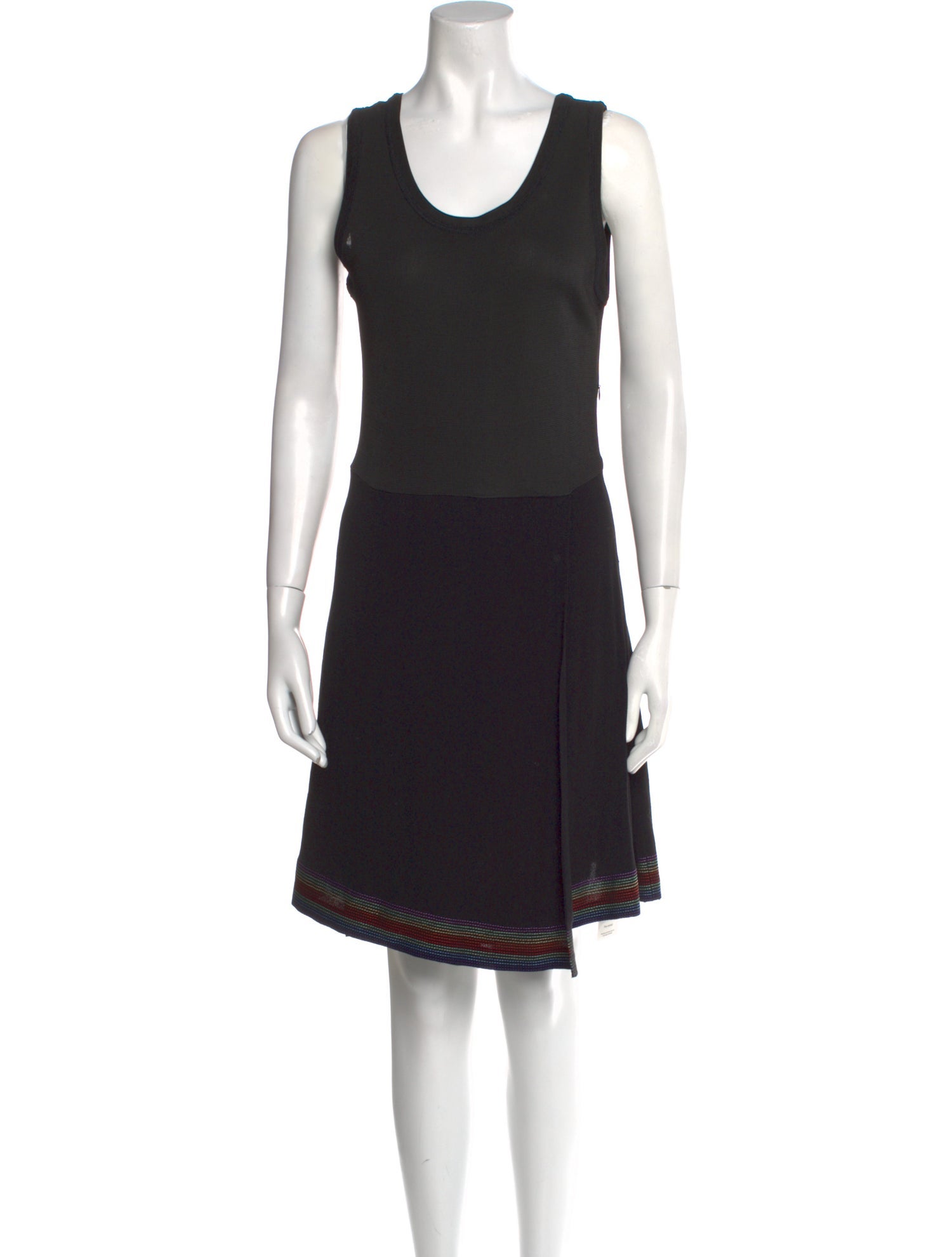 Sandro Scoop Neck Mini Dress