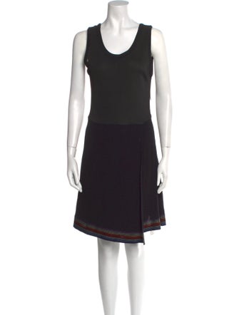 Sandro Scoop Neck Mini Dress