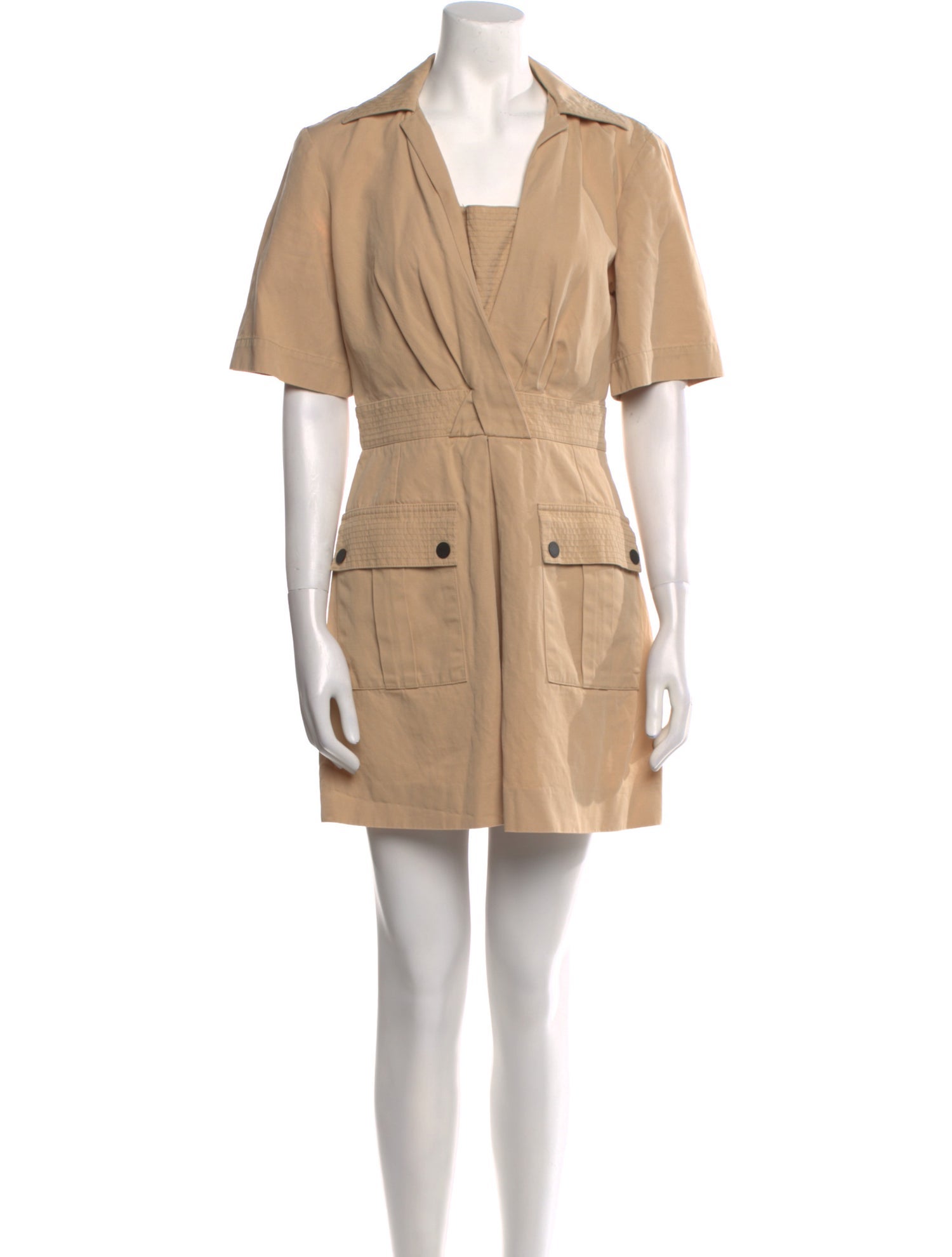 Sandro V-Neck Mini Dress