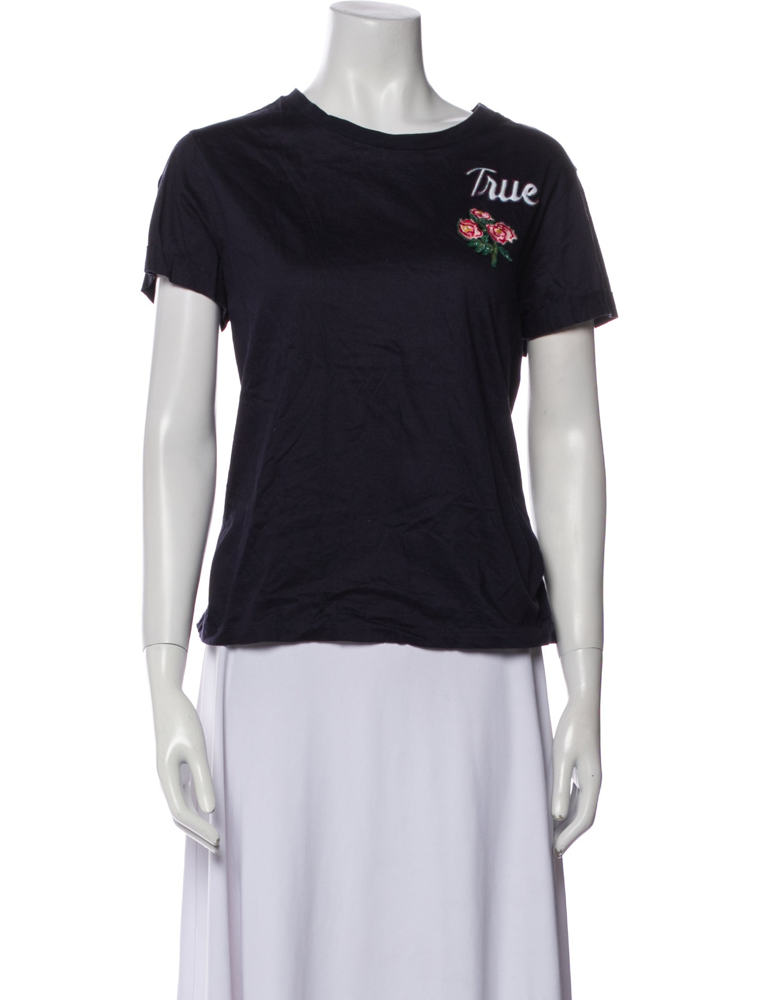 Sandro Graphic Print Crew Neck T-Shirt