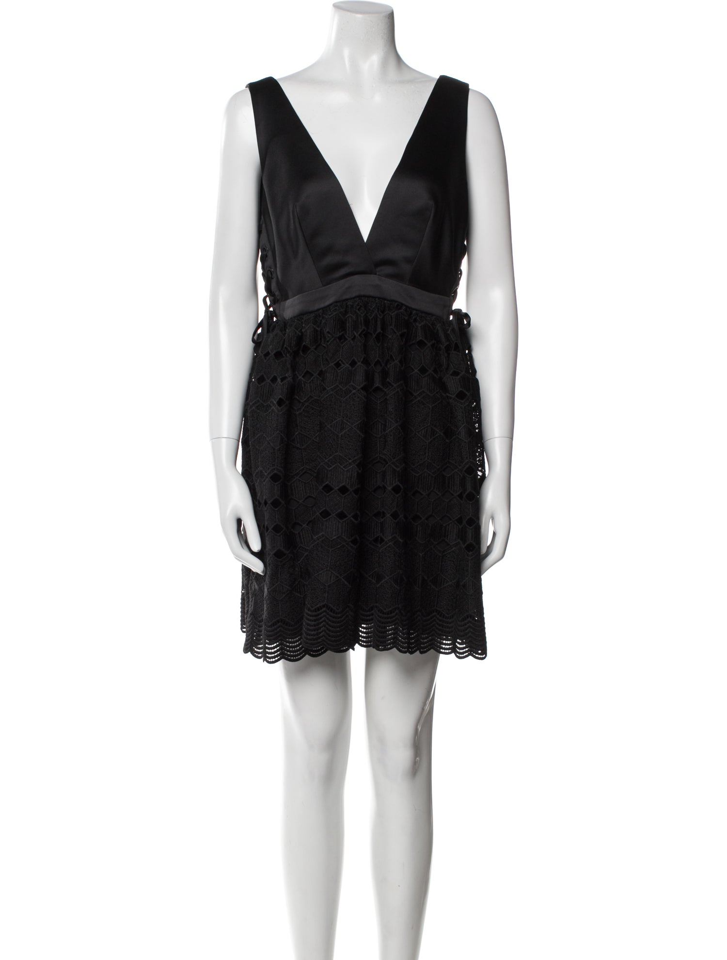 Sandro V-Neck Mini Dress