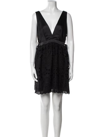 Sandro V-Neck Mini Dress