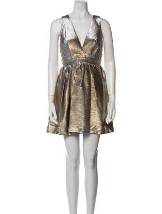 Sandro V-Neck Mini Dress