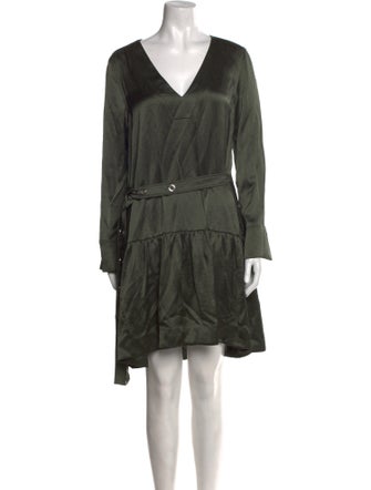 Sandro V-Neck Knee-Length Dress