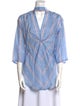 Sandro Silk Printed Tunic