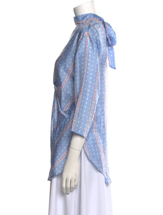 Sandro Silk Printed Tunic