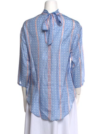 Sandro Silk Printed Tunic