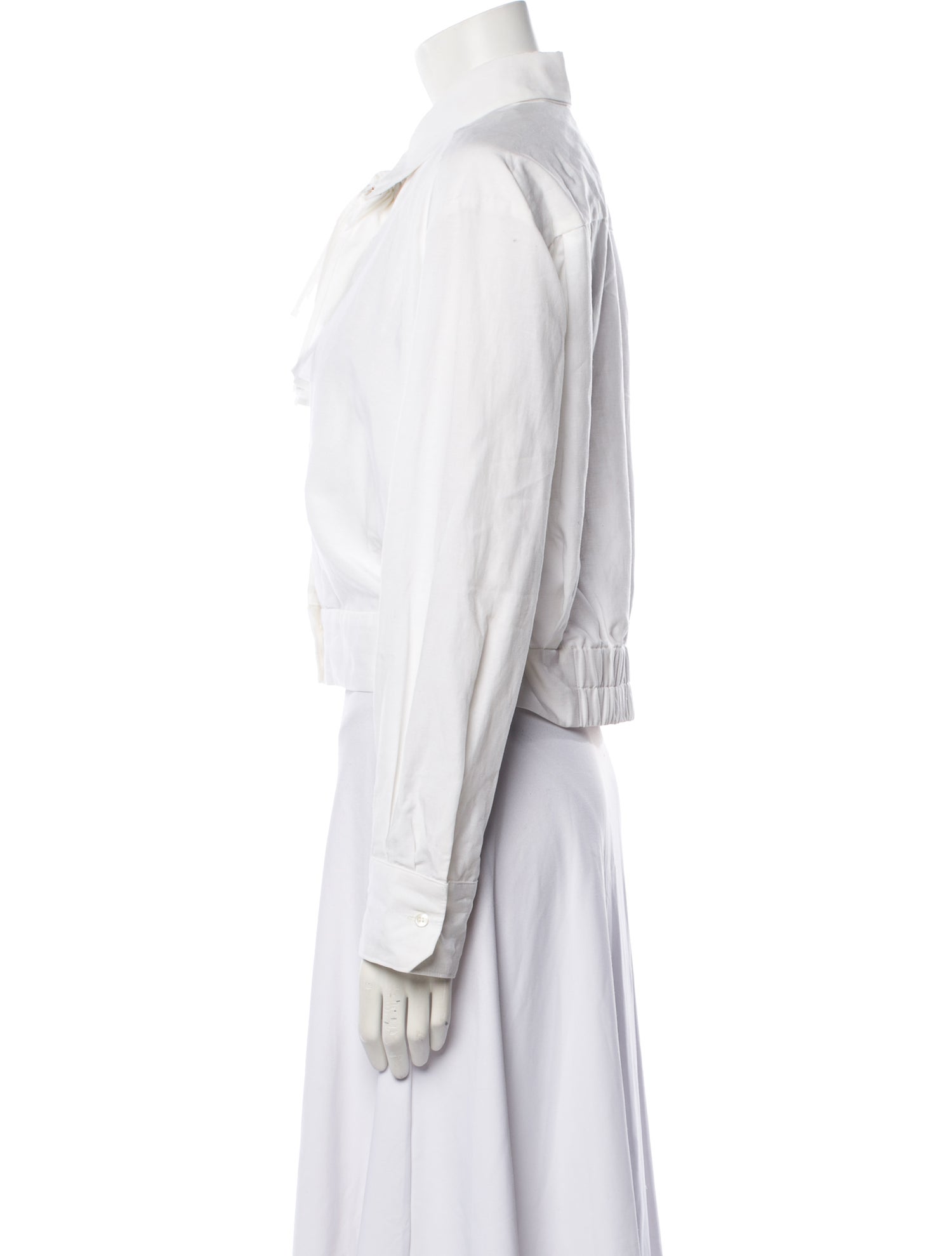 Sandro Long Sleeve Crop Top