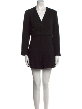 Sandro V-Neck Romper