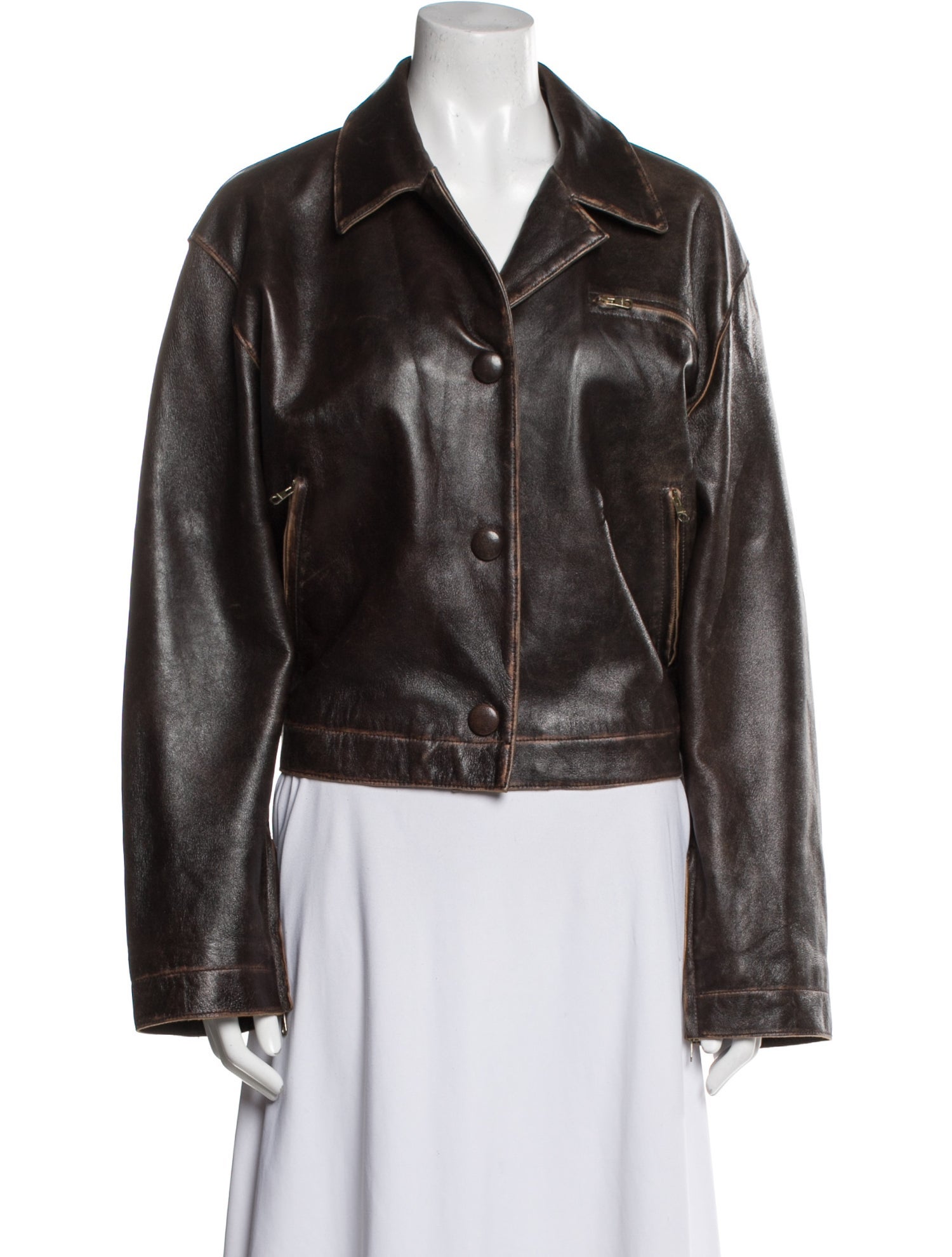 Sandro Lamb Leather Biker Jacket