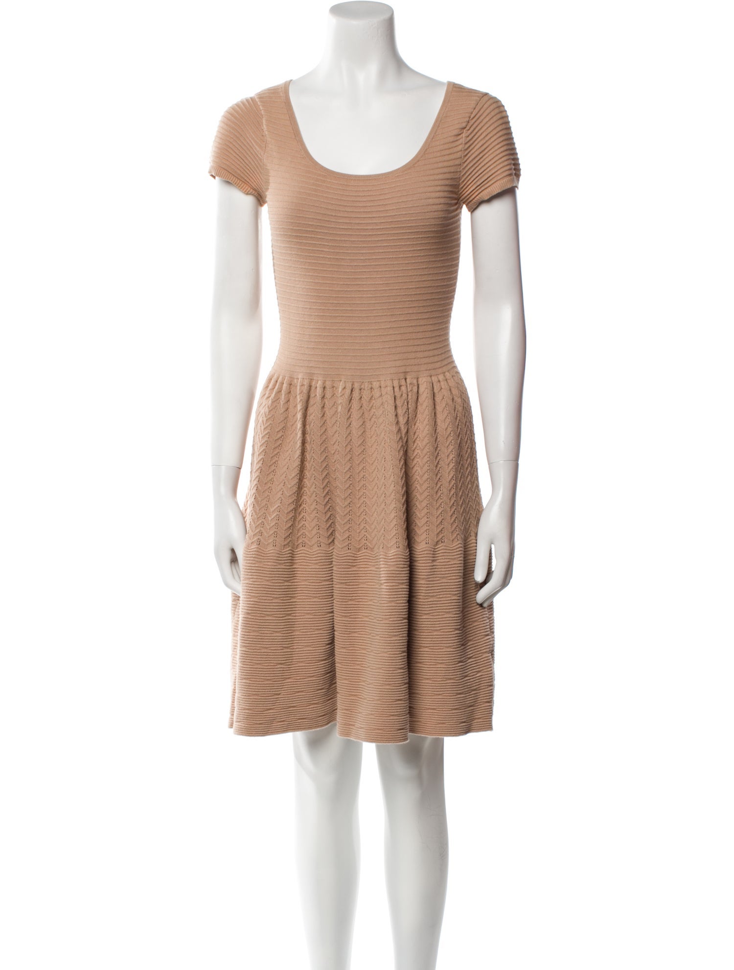 Sandro Scoop Neck Mini Dress