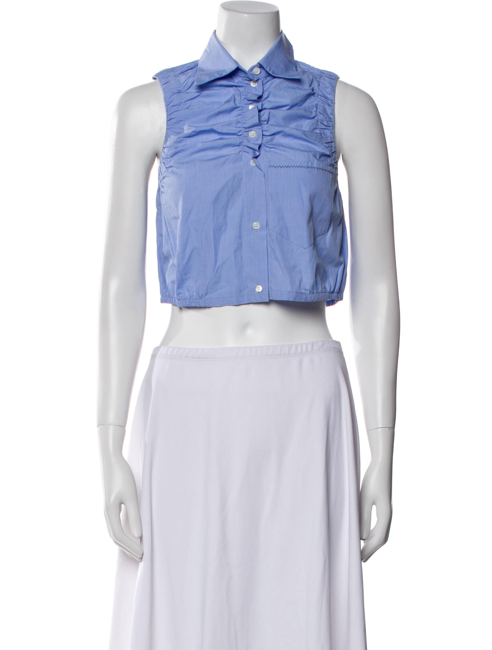 Sandro Sleeveless Crop Top