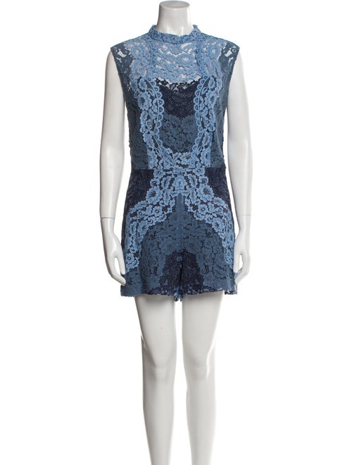 Sandro Lace Lace Pattern Romper