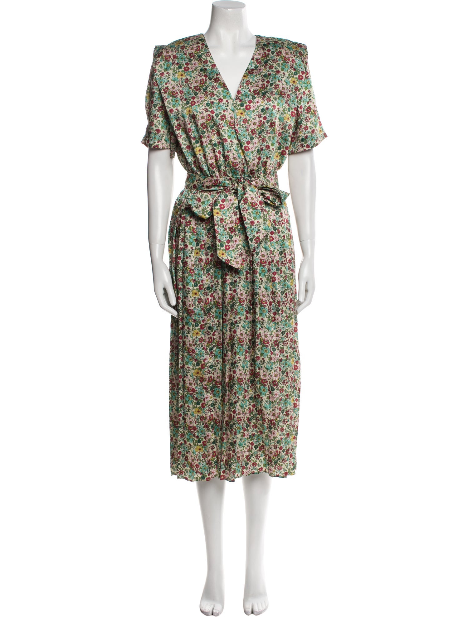 Sandro Floral Print Midi Length Dress