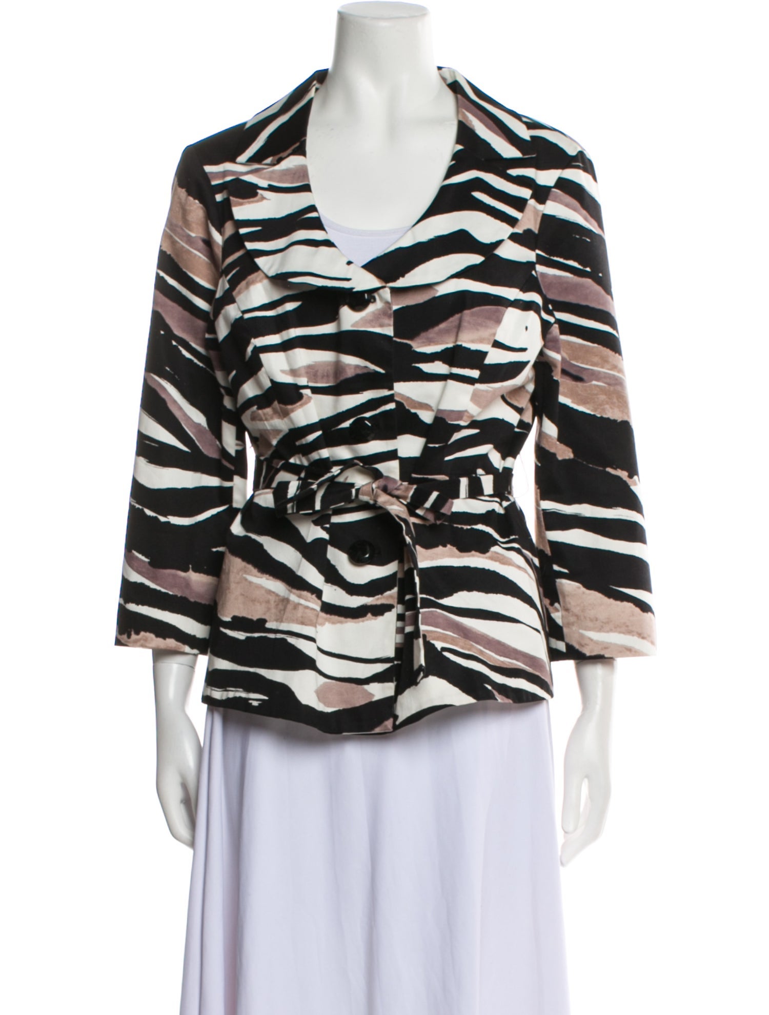 Sandro Animal Print Blazer