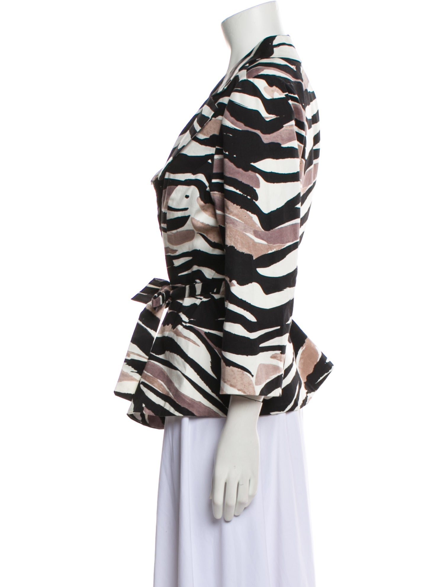 Sandro Animal Print Blazer