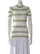 Sandro Striped Crew Neck Top