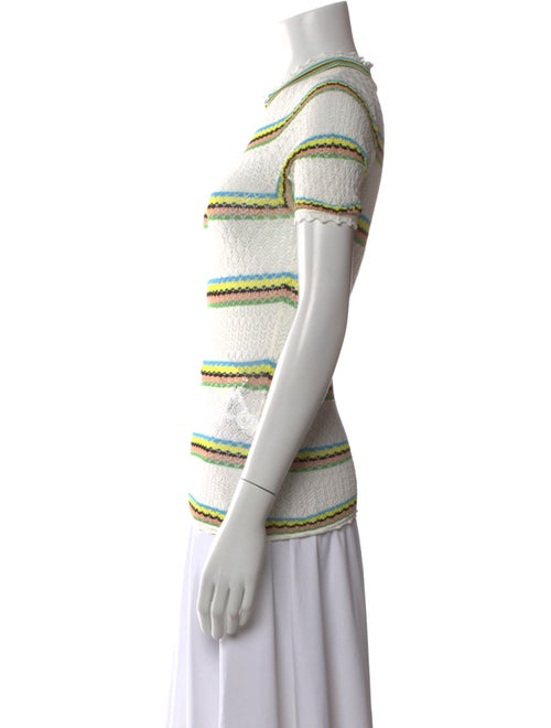 Sandro Striped Crew Neck Top