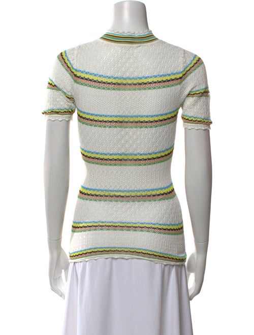 Sandro Striped Crew Neck Top