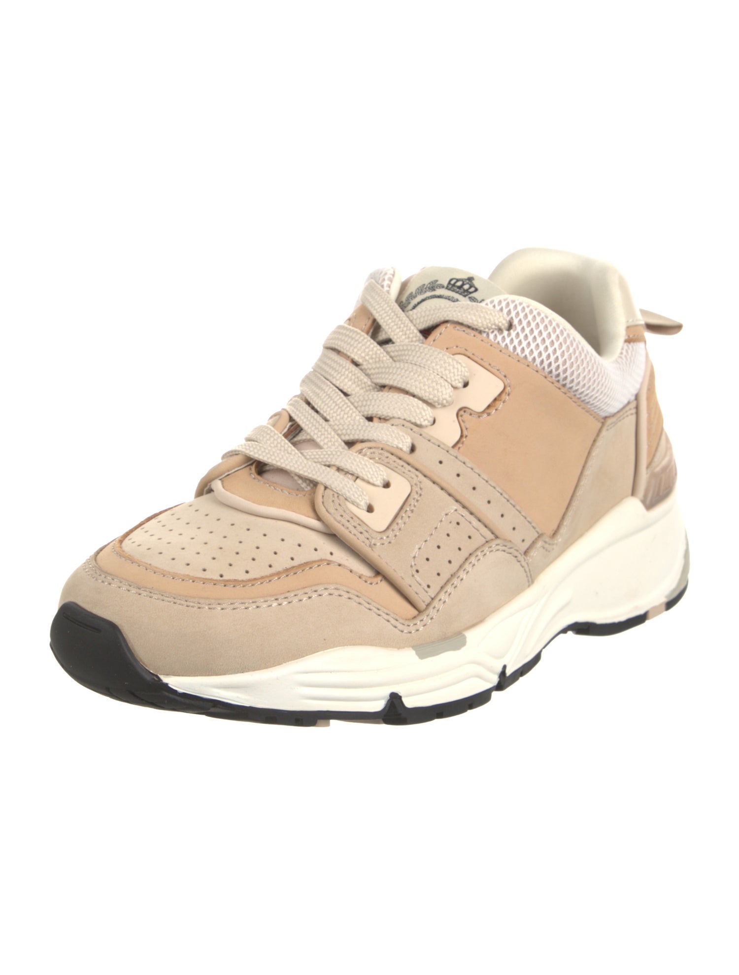 Sandro Leather Colorblock Pattern Sneakers w/ Tags