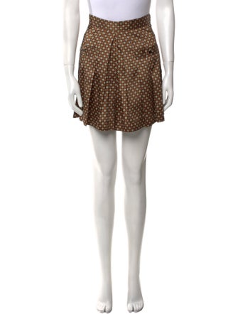 Sandro Printed Mini Shorts