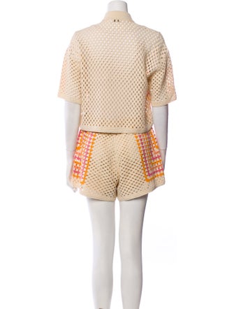 Sandro Crochet Lace Pattern Short Set