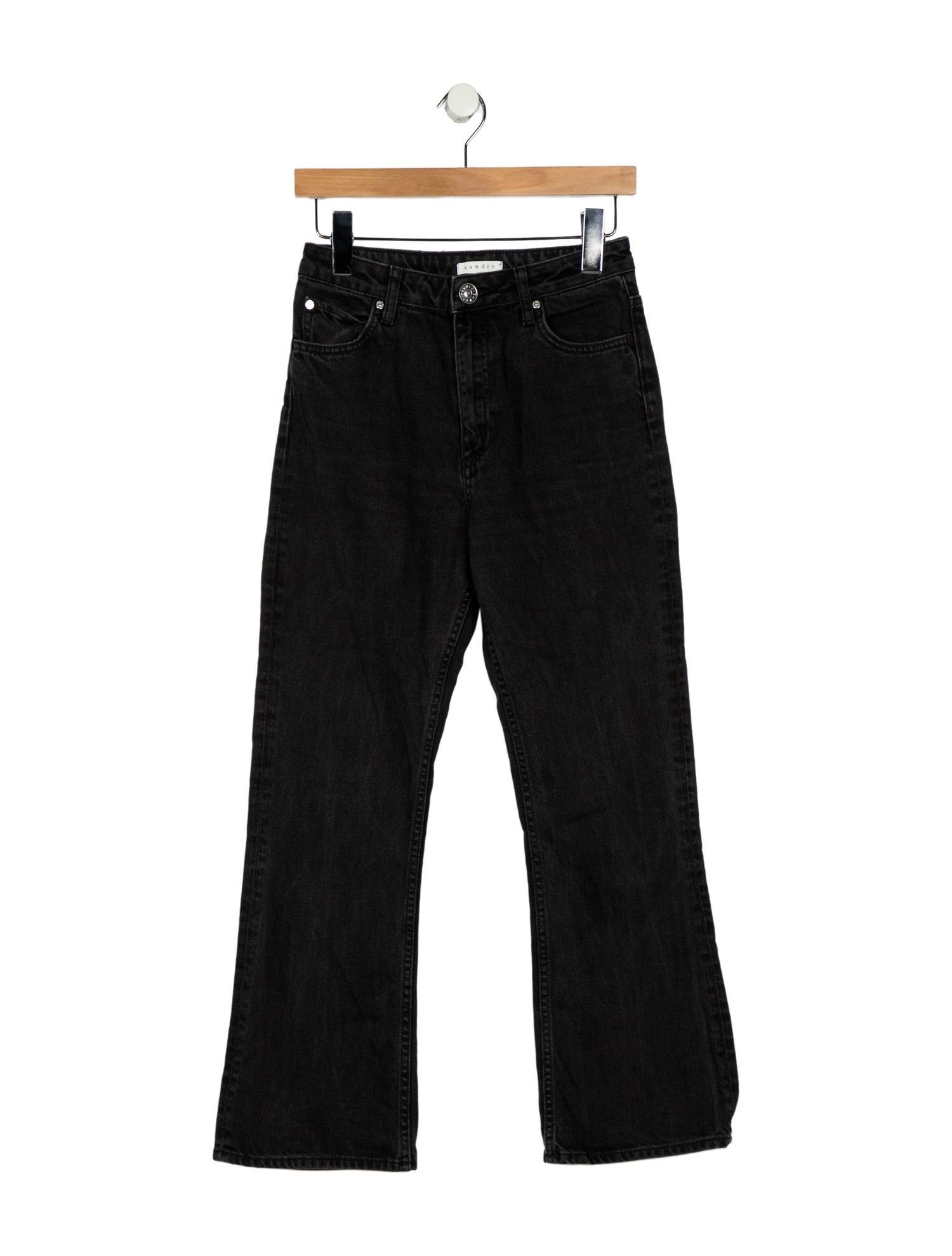 Sandro Mid-Rise Straight Leg Jeans
