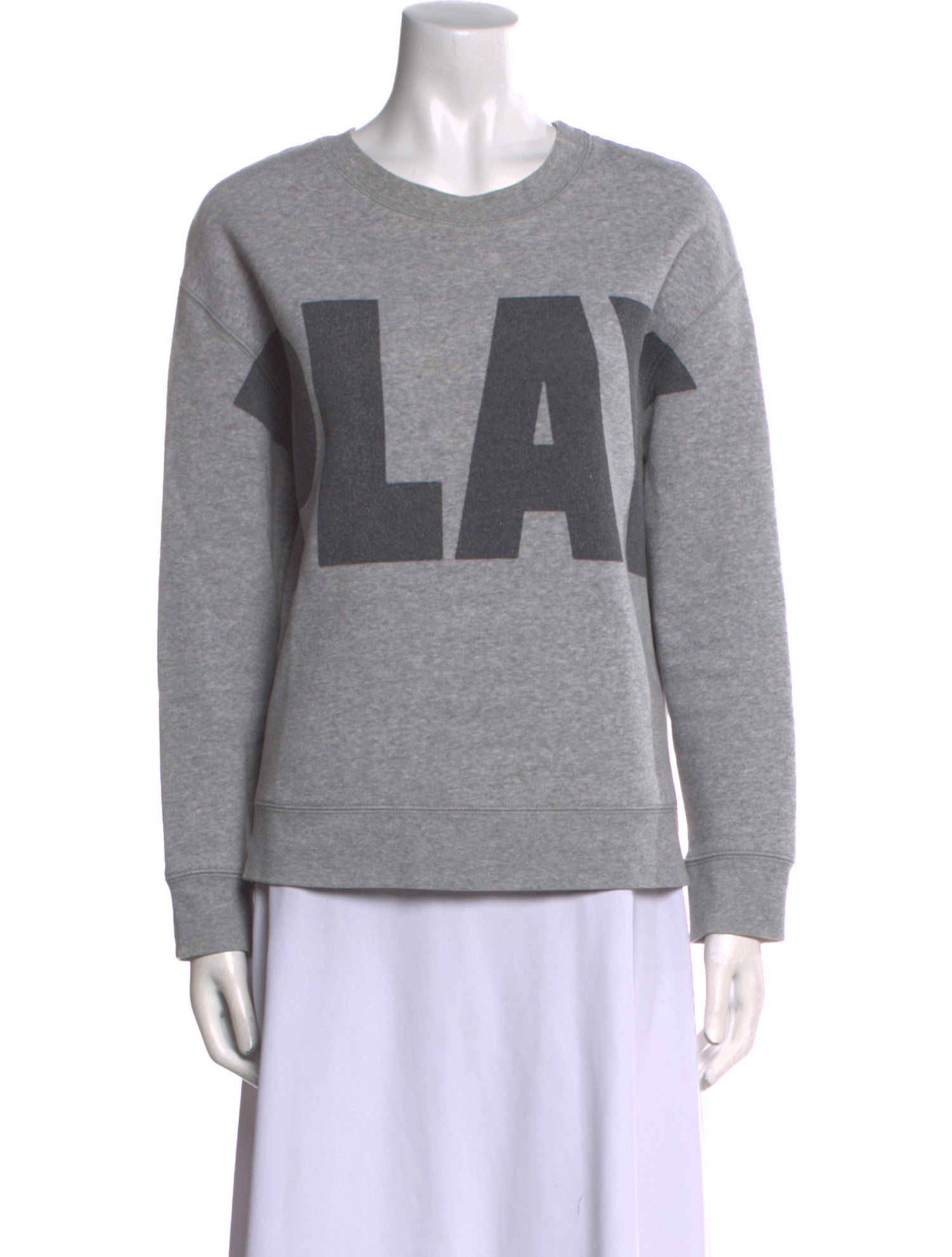 Sandro Graphic Print Scoop Neck Sweater