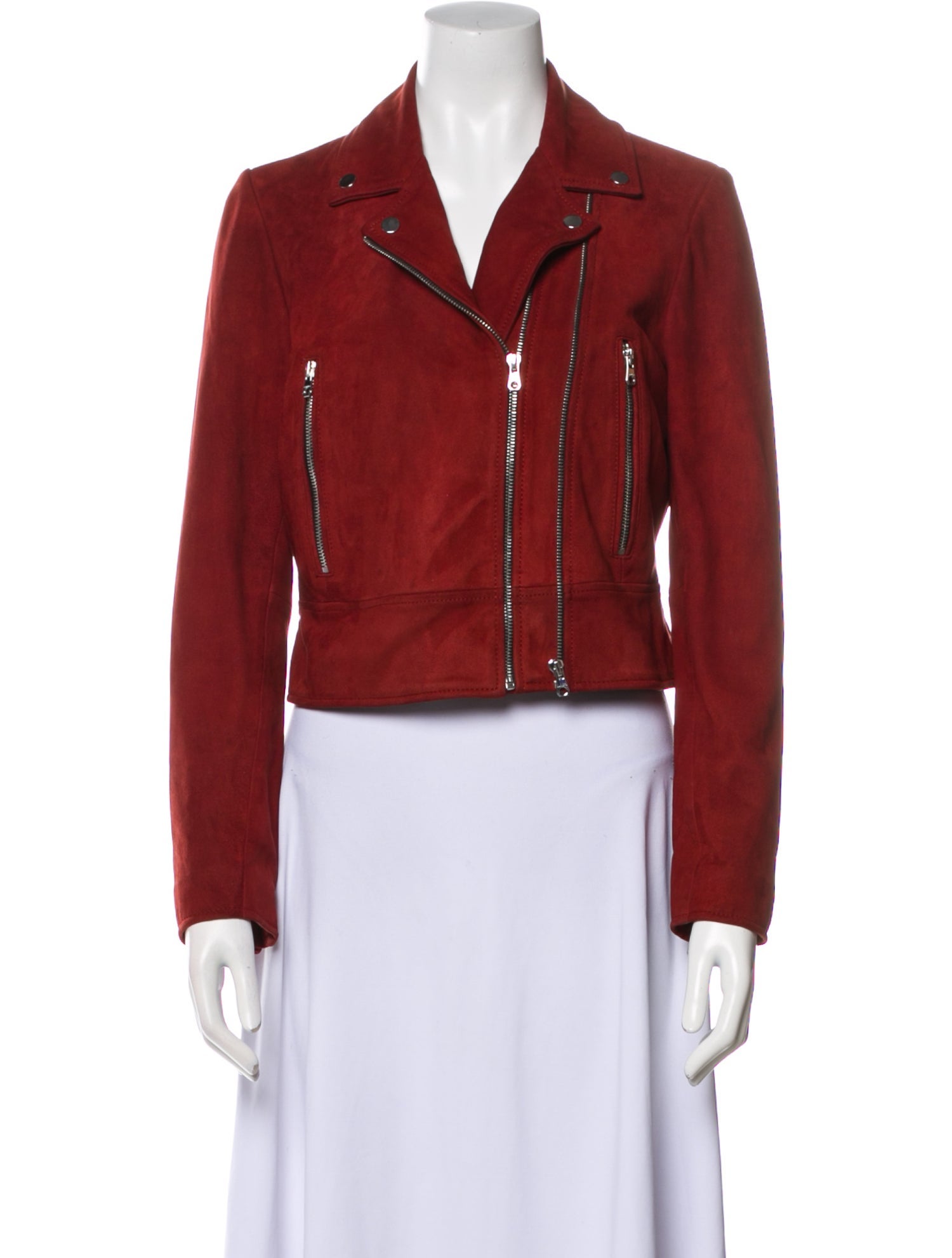 Sandro Leather Biker Jacket