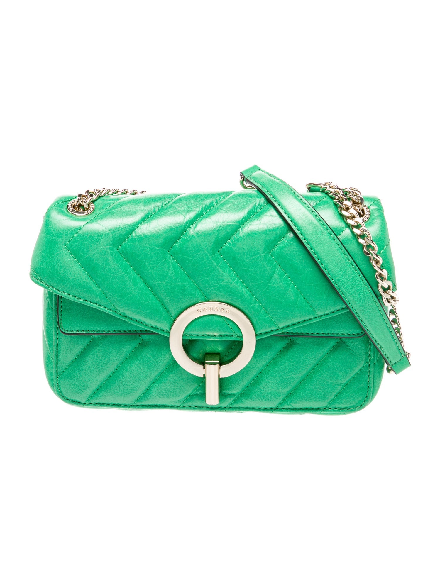 Sandro Leather Shoulder Bag