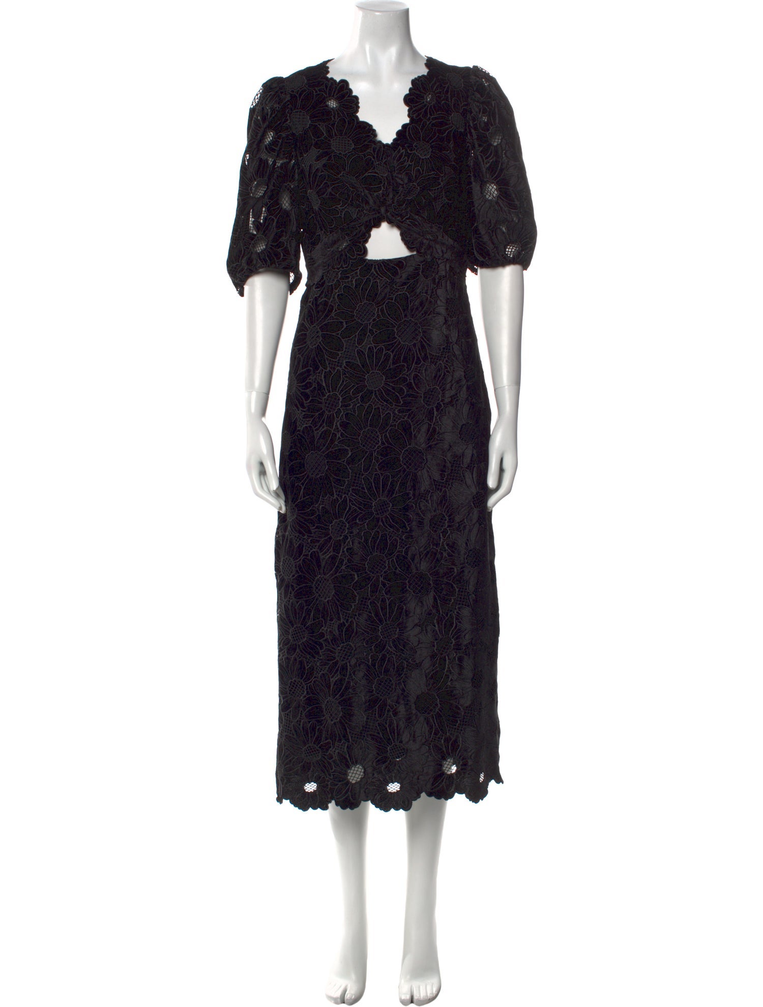 Sandro Floral Print Midi Length Dress w/ Tags