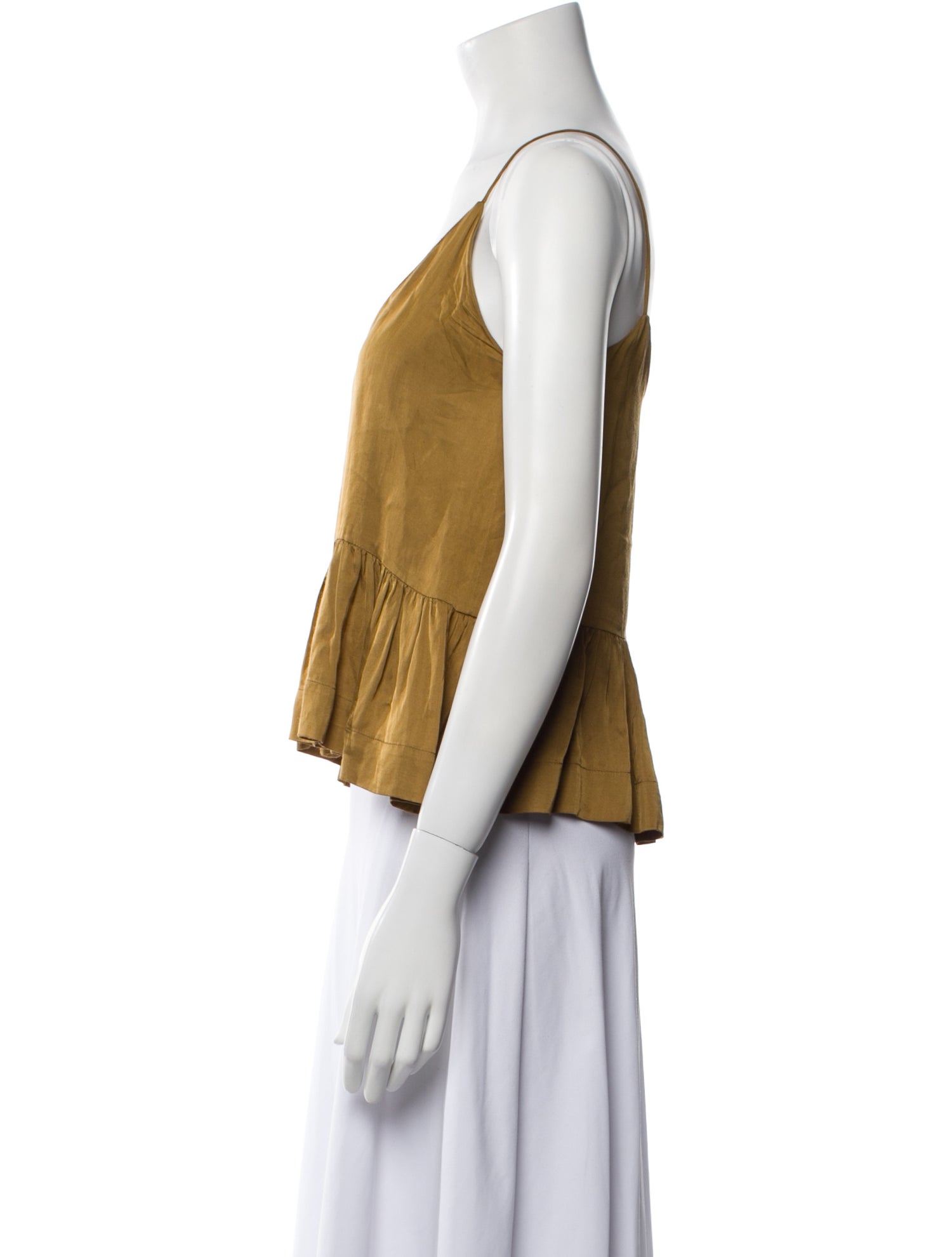 Sandro V-Neck Sleeveless Crop Top