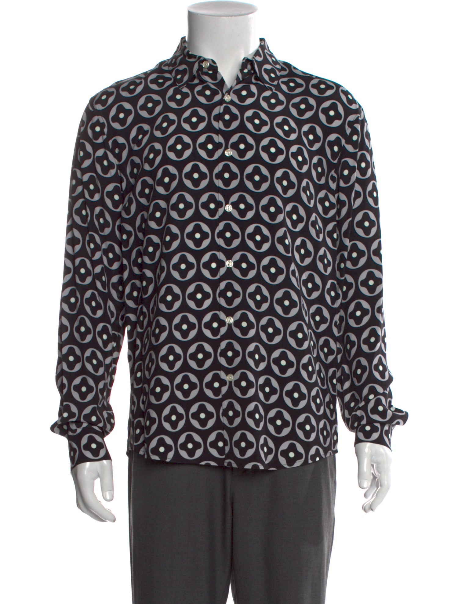 Sandro Printed Long Sleeve Shirt w/ Tags