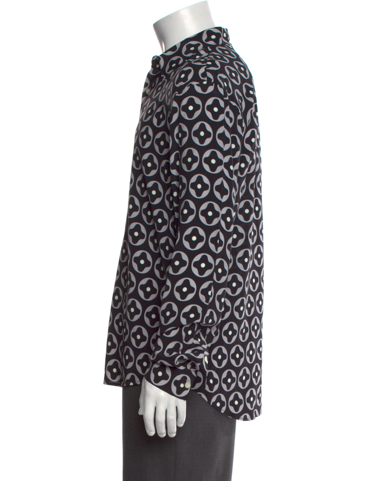 Sandro Printed Long Sleeve Shirt w/ Tags