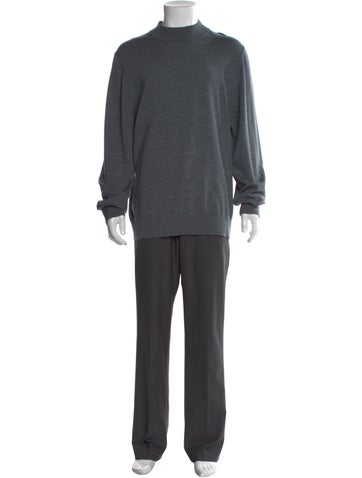 Sandro Sweaters Wool Mock Neck Pullover XXL