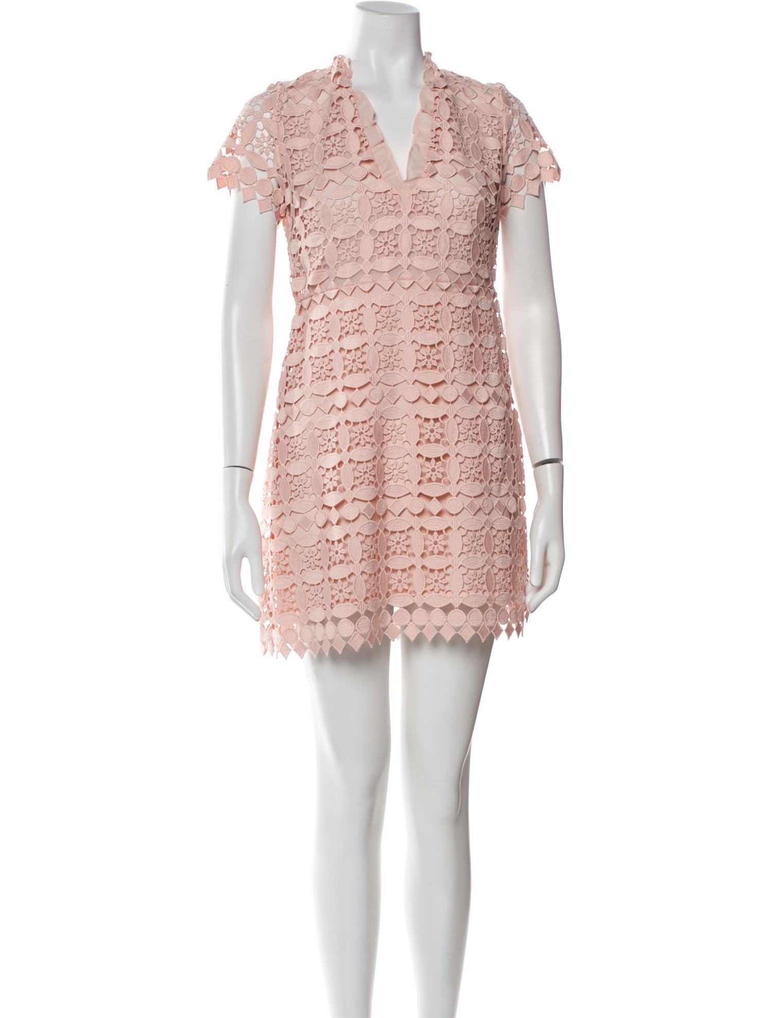 Sandro V-Neck Mini Dress